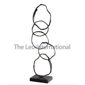 ฐานไม้สแตนเลสรูปทรงที่เป็นเอกลักษณ์โรสโกลด์หรูหราสไตล์แฟนซีแฮนด์เมด - Product Image 4