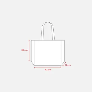 Borsa Promozionale in Cotone con Soffietto 200 G/m2 Personalizzabile - Product Image 2