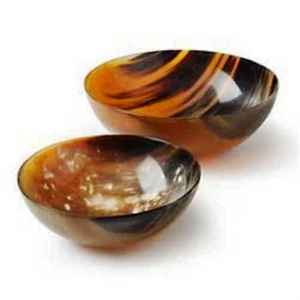 BONE HANDLE WEB TEXTURA Cuenco decorativo de cuerno de búfalo hecho a mano de cuerno de búfalo real natural Producto sostenible ARTESANÍA - Product Image 2