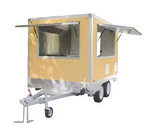 Mini Food Truck Edelstahl mit Restaurant 280cm Ausrüstung 220V Arbeitsraum Custom Outdoor Trailer 2 Rad Einfache Reinigung - Product Image 4