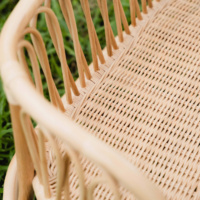 Banc à bascule en rotin fait main, best-seller, longue chaise pour enfants, pour l'école et l'extérieur, artisanat du Vietnam