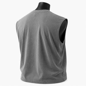 Camiseta sin mangas para hombre con estampado gráfico, estilo urbano, camiseta informal de verano - Product Image 4