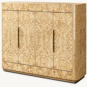 Panneau latéral 4 portes en bois de ronce polyvalent pour la maison salon hôpital appartement utilisation pour la cuisine maison bureau supermarché utilisation - Product Image 1