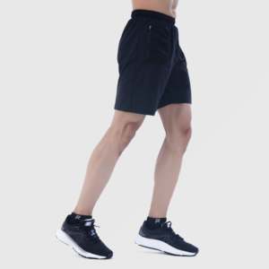 Pantalones Cortos Cargo Negros hasta la Rodilla Performa Fit XXS, 100% Poliéster Tejido con Cintura Elástica y Logos Decorativos - Product Image 4