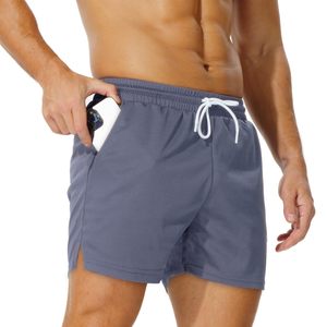 2025 nouveau Design 100% coton mi-taille hommes Shorts de course pour hommes lâche cordon couleur unie genou longueur Style décontracté - Product Image 3