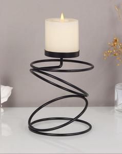 Decorative Metal Candle Holder With Elegant Design Perfect For Living Room Dining Table And <b>Bedroom</b> Decoration - Product Image 1
