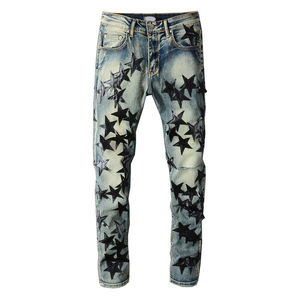 Pantalones vaqueros de verano personalizados de fábrica al por mayor para hombre, pantalones vaqueros ajustados informales, Pantalones vaqueros de diseño para hombre - Product Image 6