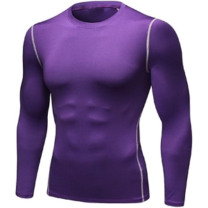 Vente chaude Exigeable Hommes Rash Guard Spandex MMA Rash Guard À Manches Longues Compression BJJ Rash Guard - Product Image 1