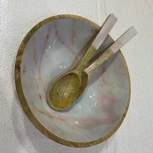 Tazón de Madera de Acacia Natural de Diseño Único, Fabricación de Vajilla de la Mejor Calidad, Juego de Tazones para Servir Ensaladas a Precio Económico - Product Image 2