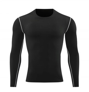 Camiseta de Compresión Deportiva Personalizada al por Mayor para Hombre, Sublimada, de Secado Rápido, Manga Larga, para Fútbol, Running, Deporte, Protección UV - Product Image 3