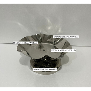 Bol de service à chocolat décoratif en acier inoxydable, design moderne et écologique, qualité supérieure, support à dessert - Product Image 4