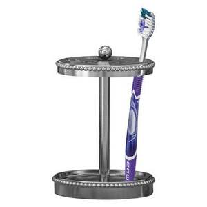 Porte-brosse à dents en métal élégant avec un aspect poli, parfait pour la décoration de salle de bain minimaliste - Product Image 3