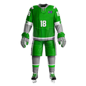Uniformes de Hockey sobre Hielo de Alta Calidad, Tejido de Poliéster Transpirable que Absorbe la Humedad, con Colores y Logotipo Personalizables - Product Image 4