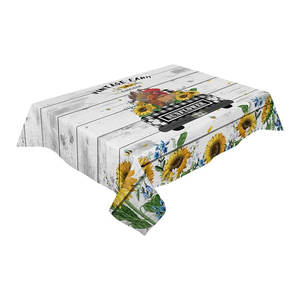 Nueva llegada Nuevo diseño de algodón puro personalizado de lujo bordado manteles de boda para la venta - Product Image 1