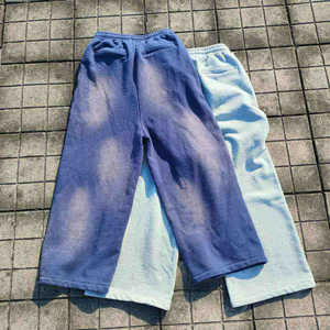 Pantalon baggy personnalisé en éponge française délavé à l'acide de haute qualité pantalon de survêtement logo pantalon de survêtement pour hommes pantalon de survêtement homme - Product Image 5