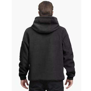 OEM Custom Made Men's Winter Sports Hoodie 380 Grams Cotton Polyester <b>Blend</b> Fleece Eco-Friendly Quick Dry Pullover Hoodie - Product Image 2