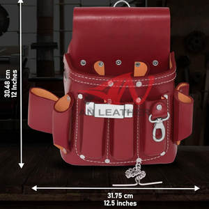 Sac à outils en cuir robuste Fresh Drop, conçu pour une performance à long terme sur le chantier - Product Image 6