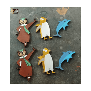 Custom Hand Painted Wooden Fish <b>Souvenir</b>: 3D Wood Carving Fish Wall Hanging Decor, Unfinished Wooden Fish Toy for Crafting - Product Image 6