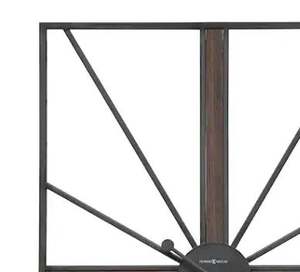 Horloge murale rectangulaire en laiton AK en métal et cadre en bois fini noir horloge de qualité supérieure pour la décoration intérieure/décoration murale - Product Image 3