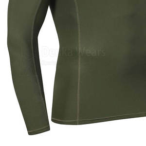 เสื้อและเสื้อท่อนบนผู้ชายแบบสั่งทำ OEM/ODM ออกแบบเองได้ ผลิตจากผ้าสแปนเด็กซ์/โพลีเอสเตอร์ ระบายเหงื่อได้ดี กระชับกล้ามเนื้อ พร้อมบริการพิมพ์ลายแบบซับลิเมชั่นสำหรับผู้ใหญ่ - Product Image 6