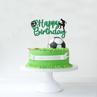 Fußball Fußball Cake Topper Alles Gute zum Geburtstag Dekoration Perfekt für Sport Themen party für Jungen Mädchen und Fußballfans