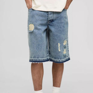 Pantalones Cortos Vaqueros Rotos de Moda Urbana para Hombre, los Más Demandados del 2026, Transpirables, Desgastados, Rectos, Holgados, Acampanados - Product Image 5