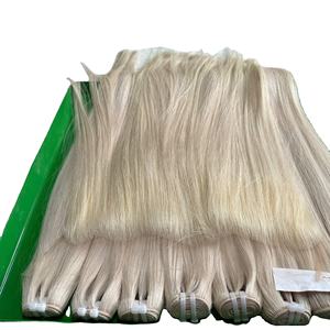 Couleur de cheveux bruts 613 paquet vietnamien de cheveux humains droits cheveux humains en gros sans colle HD dentelle frontale perruques pour les femmes noires - Product Image 2