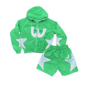 Conjuntos personalizados de dos piezas para hombre, chándal holgado de gran tamaño con hombros caídos, Sudadera con capucha y pantalones de chándal, precio de diseño impreso - Product Image 5