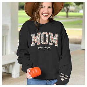 Sudadera bordada personalizada Mama para mujer, regalos personalizados para mamá para Navidad del Día de la madre - Product Image 3