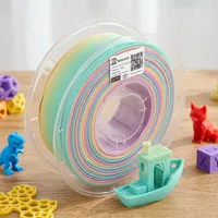 Filament PLA Soie Arc-en-ciel en Gros 1.75mm 1KG Mat Pastel Plastique pour Imprimante 3D FDM Fournisseur HK