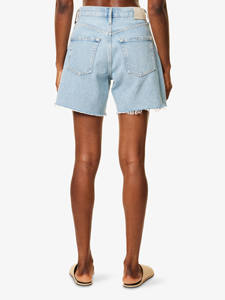 Pantalones cortos de mezclilla desgastados informales de cintura media de calidad superior para mujer Pantalones vaqueros Boyfriend personalizados Traje elegante de verano - Product Image 4