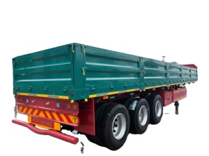 Nuevo Semirremolque de Plataforma Plana con 3 Ejes y Paredes Laterales de Acero, con Capacidad de Carga Superior a 3001 kg para Transporte Pesado - Product Image 6