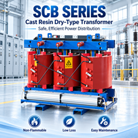Transformateur sec en résine coulée série SCB, triphasé, non inflammable, unité de distribution d'énergie 10KV à 400V