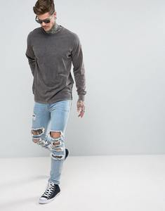 T-shirt personnalisé pour homme, coupe classique, manches longues, col rond, 100 % coton lourd, écologique et respirant - Product Image 4