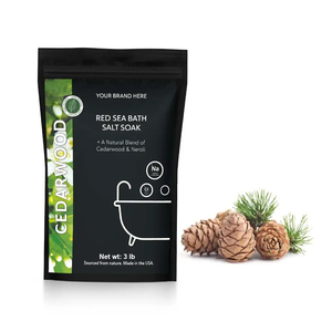Sel de bain parfumé au sel de mer rouge de 3lb fabriqué aux États-Unis Soak Private Label Mineral Therapeutic Relaxation Soak - Product Image 1