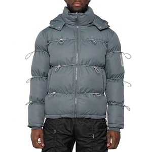 Hommes Surdimensionné Personnalisé Hiver Cordes Coupe-Vent Vers Le Bas-Rempli de Bulle Manteau Hommes - Product Image 1