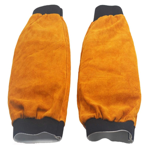 Mangas de Trabajo de Soldadura de Poliéster Resistentes al Agua y de Alta Resistencia, Diseño Personalizado, Resistentes a las Llamas, Amarillo Marrón, 100-150°C, Ropa de Seguridad - Product Image 1