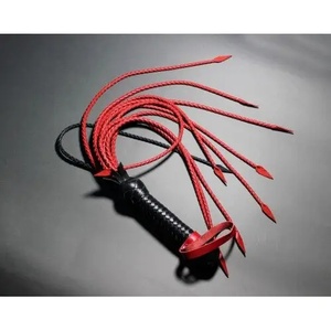 JEXMOO - Látigos de Cuero Hechos a Mano, Herramientas Artesanales, Color Negro, Nuevo, 2 Juegos de Accesorios de Bondage para Adultos, Envío Internacional - Product Image 2