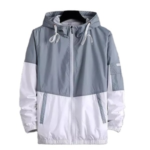 Lightweight Windbreaker Jacket Outdoor Sports Windbreaker Jacket Hiking Hooded 100% Polyester Windbreaker Jacket - Product Image 4