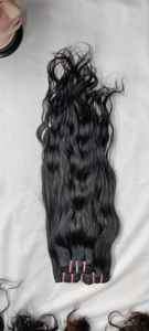 วิกผมสำหรับต่อผมมนุษย์บริสุทธิ์จากอินเดียผมหยิกเป็นลอนธรรมชาติสีดำเข้ม - Product Image 4