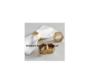 Servilletero de vajilla para restaurante en casa de la mejor calidad, servilletero de Metal chapado en oro con forma personalizada para organizador de fiestas de Hotel - Product Image 1