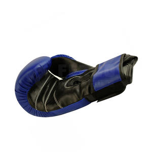 Gants de boxe en cuir pour hommes et femmes avec fermeture à crochet et boucle, résistance aux chocs et maille respirante pour l'entraînement et l'exercice - Product Image 5