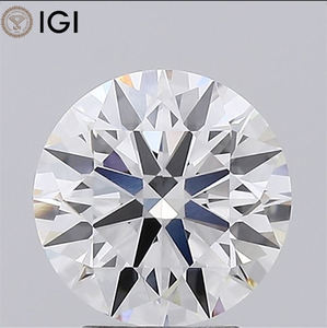 โซลิแทร์จริงทรงกลม2.50กะรัตแล็บปลูกเพชร CVD 8.61มม. รับรองความชัดเจนของ VVS2สำหรับแหวนสัญญา - Product Image 1