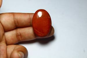 หินปาล์มพลอยแจสเปอร์สีแดงธรรมชาติ100% - Product Image 3