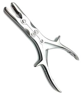 Pinzas Quirúrgicas Luer Rongers de Acero Inoxidable de 6'' (15 cm) y 10.5'' (26.5 cm), Pinzas de Alta Calidad, Manuales, Rectas/Curvas, de 17 cm, para Uso Médico - Product Image 4