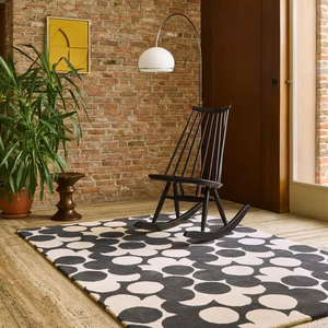 Muy recomendable Alfombra de lana rompecabezas flor multicolor 200x280 cm alfombras de lana para comedor, Salón/entrada, dormitorio - Product Image 3