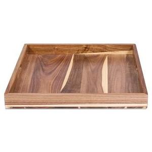 Bandeja de madera maciza con asas Diseño elegante Perfecto para aperitivos de café Uso en el hogar o restaurante a precio de fábrica al por mayor - Product Image 4