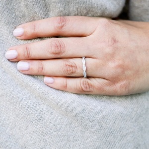 Igi แหวนเพชรกลมสำหรับงานแต่งงานและงานหมั้นแหวนทอง14K สำหรับใส่ในแล็บ - Product Image 2