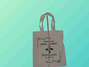 ถุงช้อปปิ้งพับได้ทำจากผ้าฝ้ายที่มีความซับซ้อนสำหรับใช้กลางแจ้งของขวัญซูเปอร์มาร์เก็ตและบรรจุภัณฑ์เพิ่มขีดความสามารถ - Product Image 4