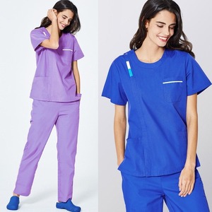 Uniformes de médecin Offre Spéciale gommages d'infirmières médicales uniformes ensembles de gommage de clinique hauts à manches courtes pantalons uniforme d'infirmière - Product Image 2